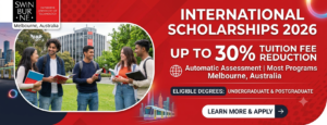 Swinburne University Scholarships 2026 for International Students in Australia