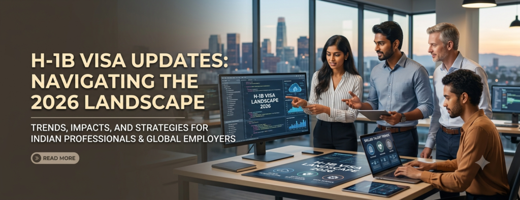 H-1B visa 2026 updates showing impact on Indian tech professionals and global IT industry changes