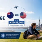 Students at the University of Auckland campus participating in the Friends of the University of Auckland US/NZ Exchange Award 2026.