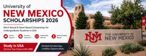 University of New Mexico Scholarships 2026 for undergraduate and international students in the USA