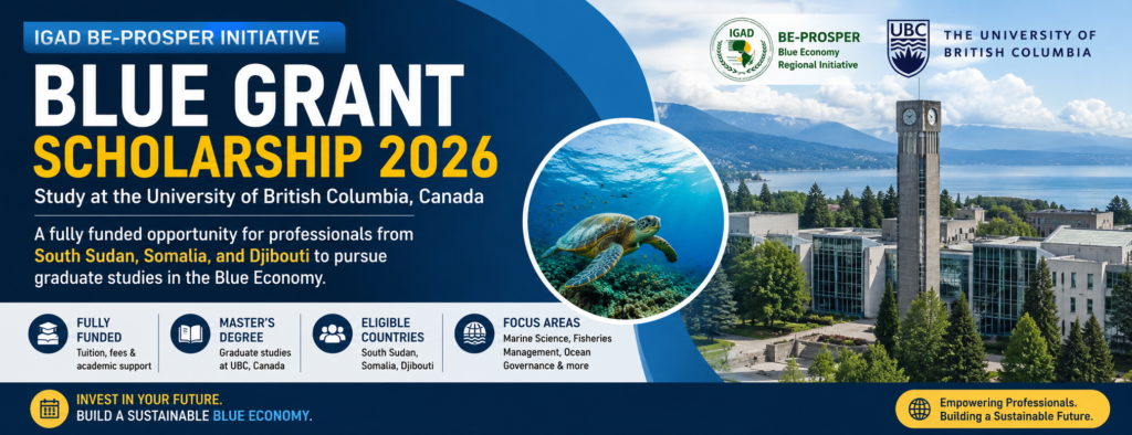 Blue Grant Scholarship 2026 at the University of British Columbia Canada