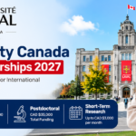 Laval University Canada Excellence Scholarships 2027 banner promoting PBEEE research scholarships for international Master's, PhD, postdoctoral, and research students in Canada.