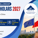 NSFC Invitational Visiting Fellowship 2027 in China for European researchers offering up to RMB 300,000 for collaborative research projects.