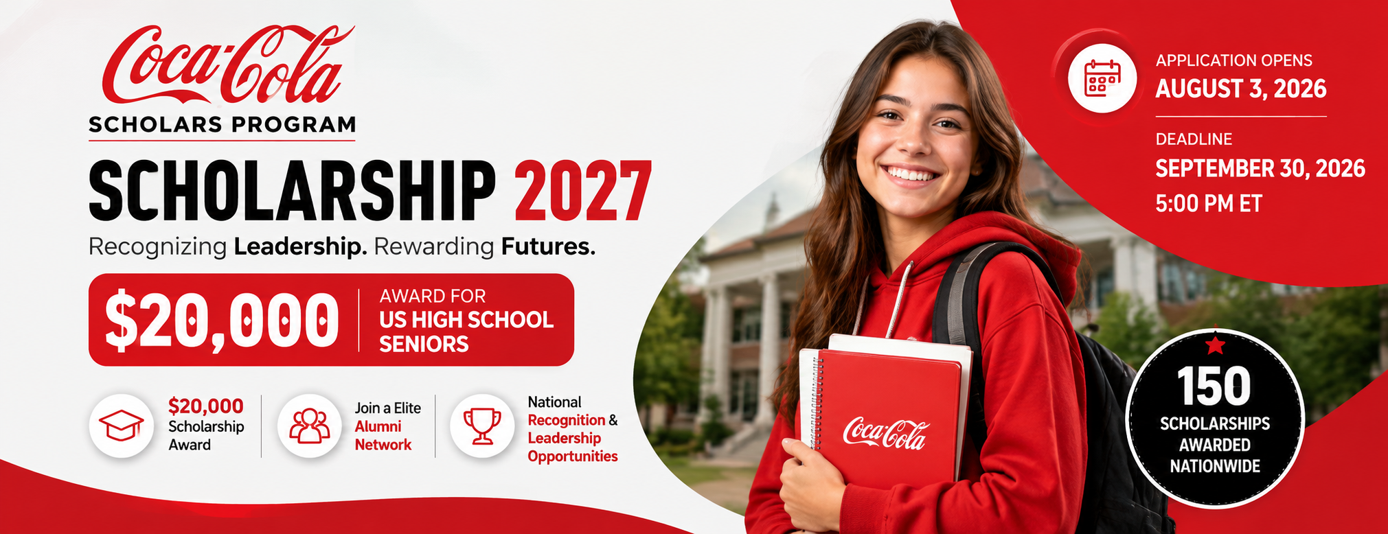 Coca-Cola Scholarship 2027: $20,000 Award for US Seniors