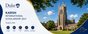 Duke Karsh International Scholarship 2027 in USA