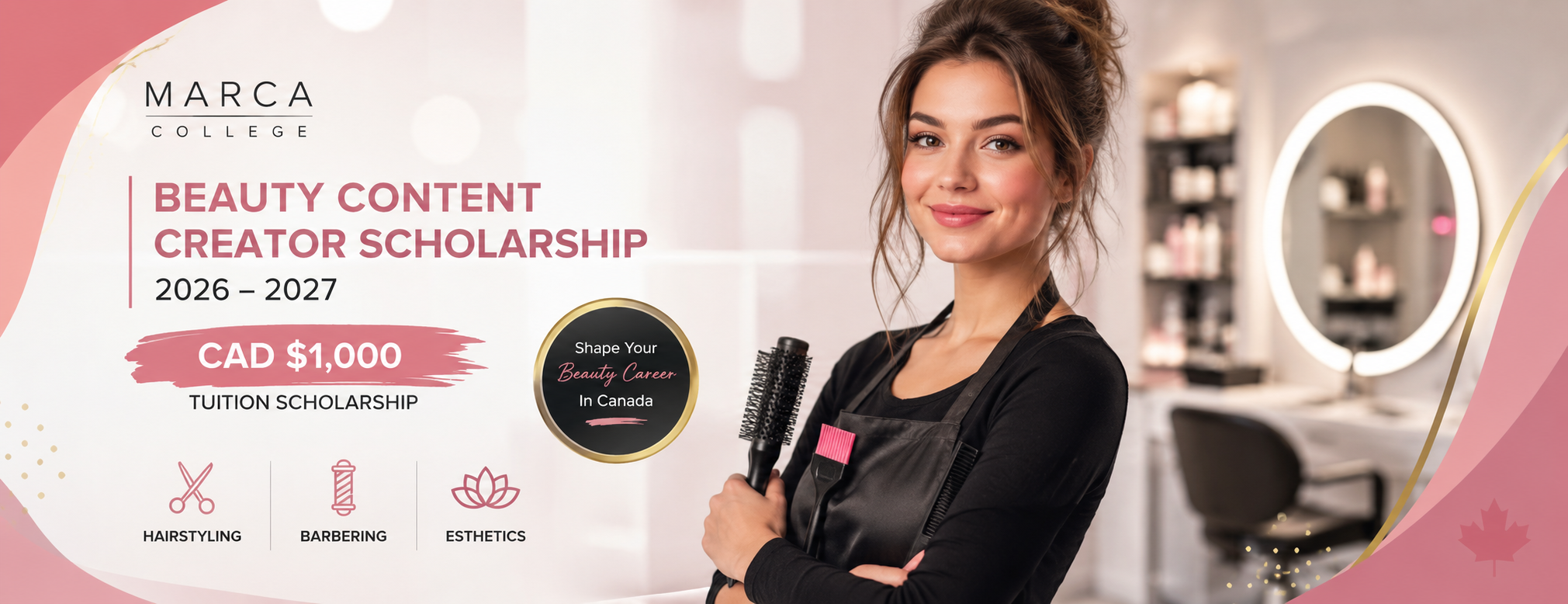 Marca College Beauty Content Creator Scholarship 2026-2027 in Canada